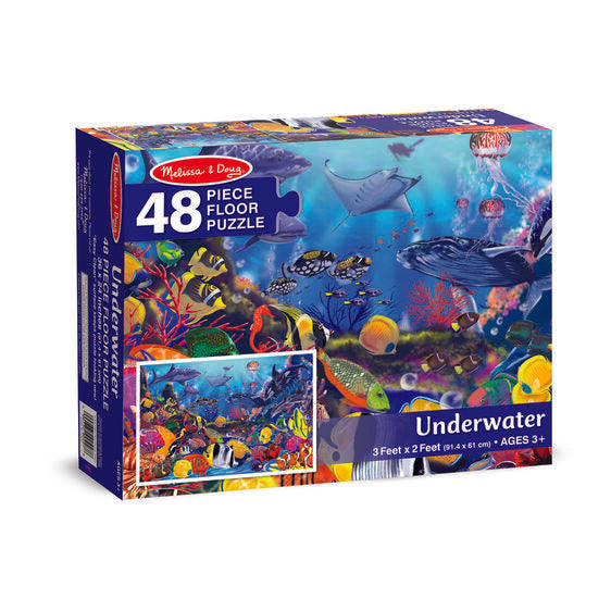 Melissa and Doug Underwater Floor Puzzle - 48 Pieces