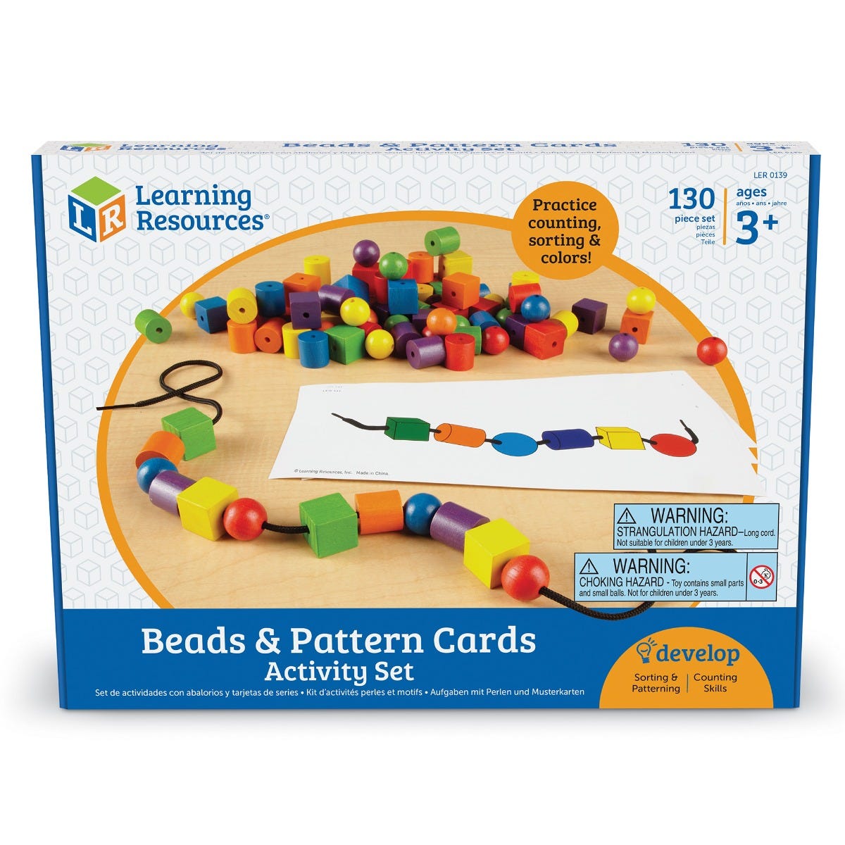 Learning Resources Beads & Pattern Cards Activity Set