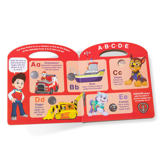 Melissa and Doug Paw Patrol Poke-A-Dot - Alphabet Adventure