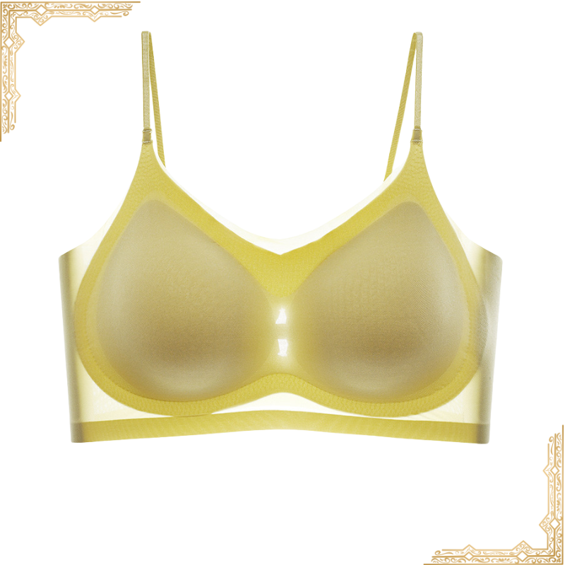 Soutien-gorge confortable en fibre glacée ultra-mince sans couture