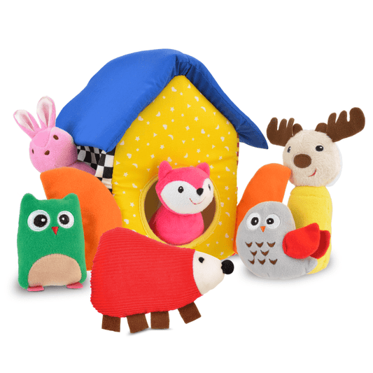 HIDE INSIDE COTTAGE Plush Sensory Activity Set