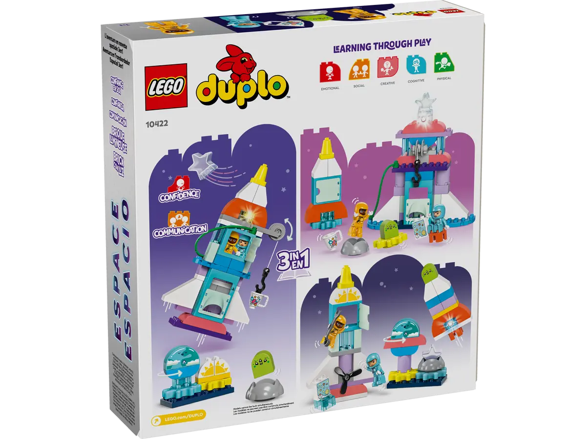 LEGO DUPLO 3 in 1 Space Shuttle Adventure