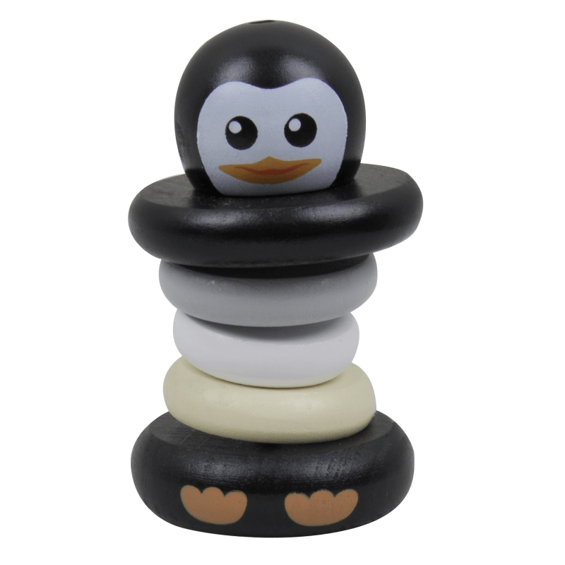 PENGU Wooden Infant Rattle Sensory Toy