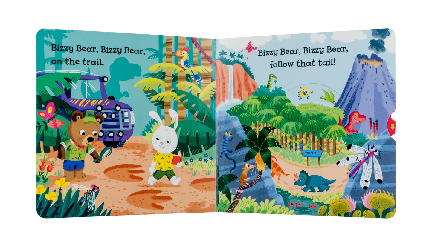 BIZZY BEAR: DINOSAUR SAFARI Slider Book