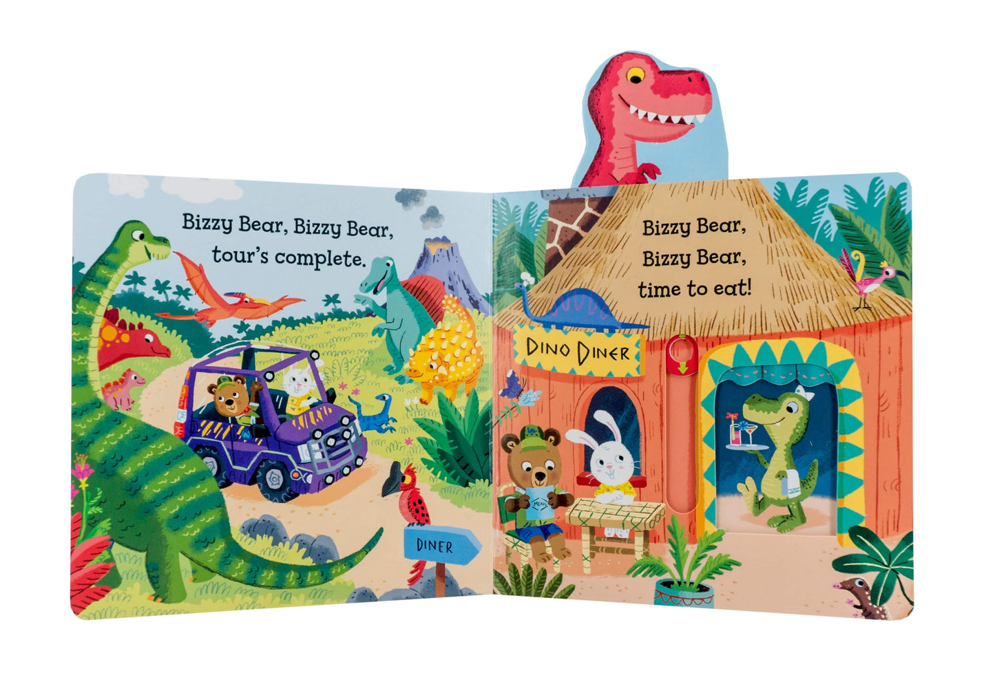 BIZZY BEAR: DINOSAUR SAFARI Slider Book