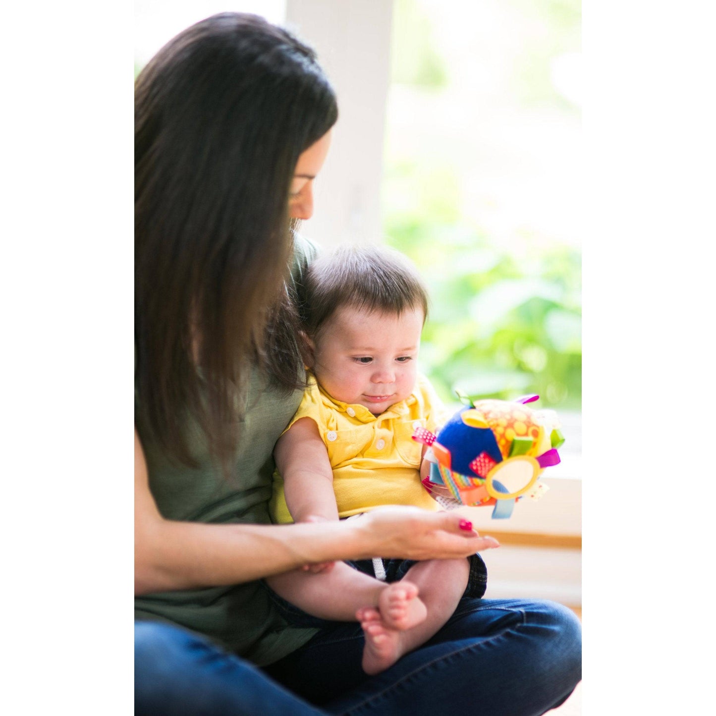 RAINBOW RIBBONS Plush Infant Sensory Toy