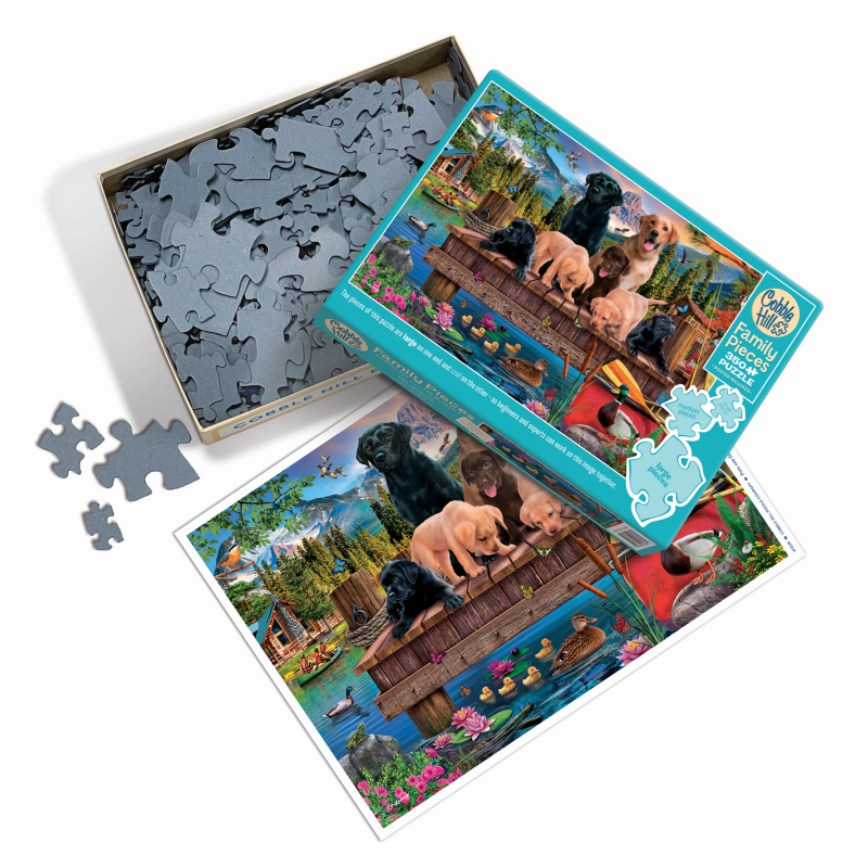 PUPS & DUCKS Family Jigsaw Puzzle