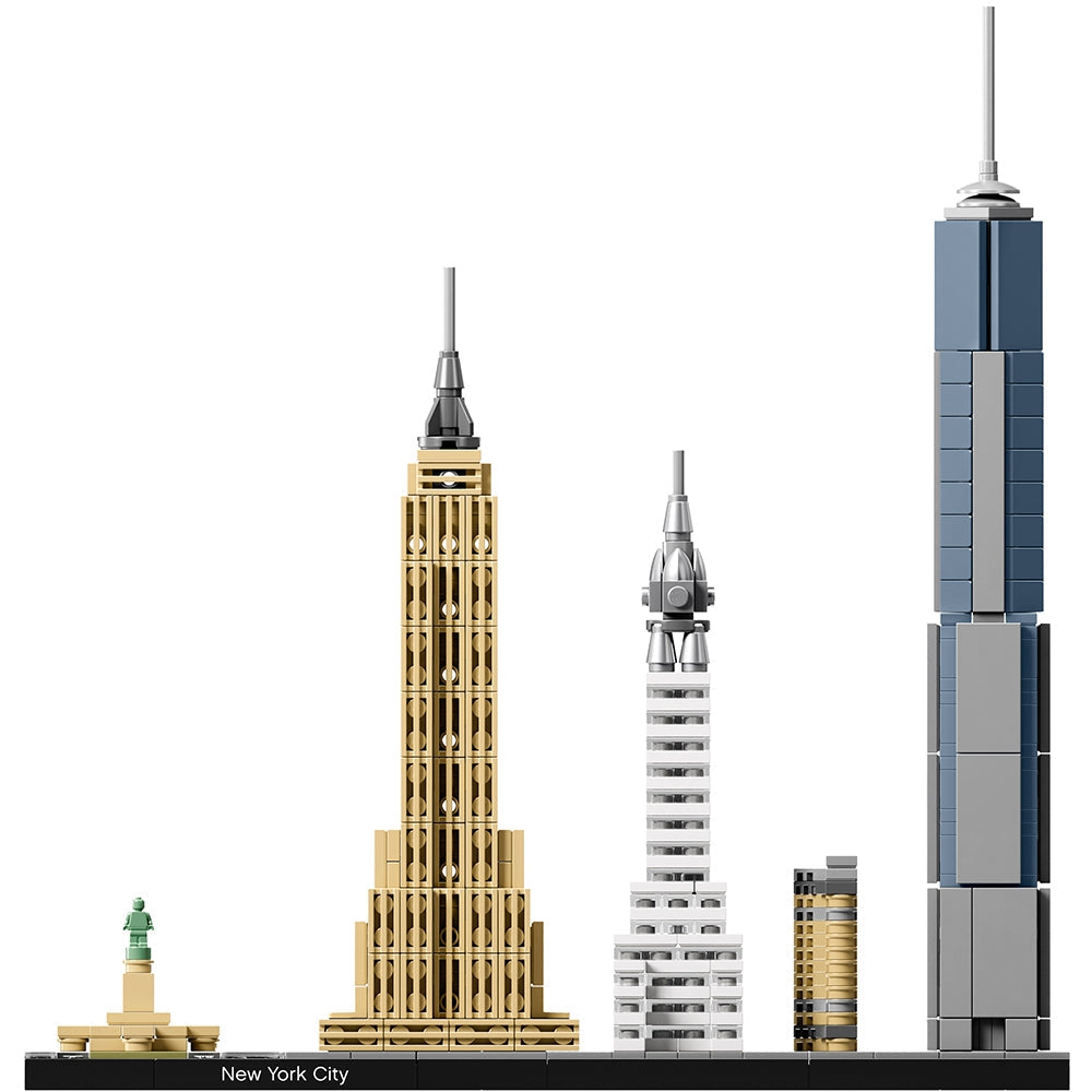 LEGO Architecture New York City 21028, Build It Yourself New York Skyline Model Kit for Adults and Kids (598 Pieces)