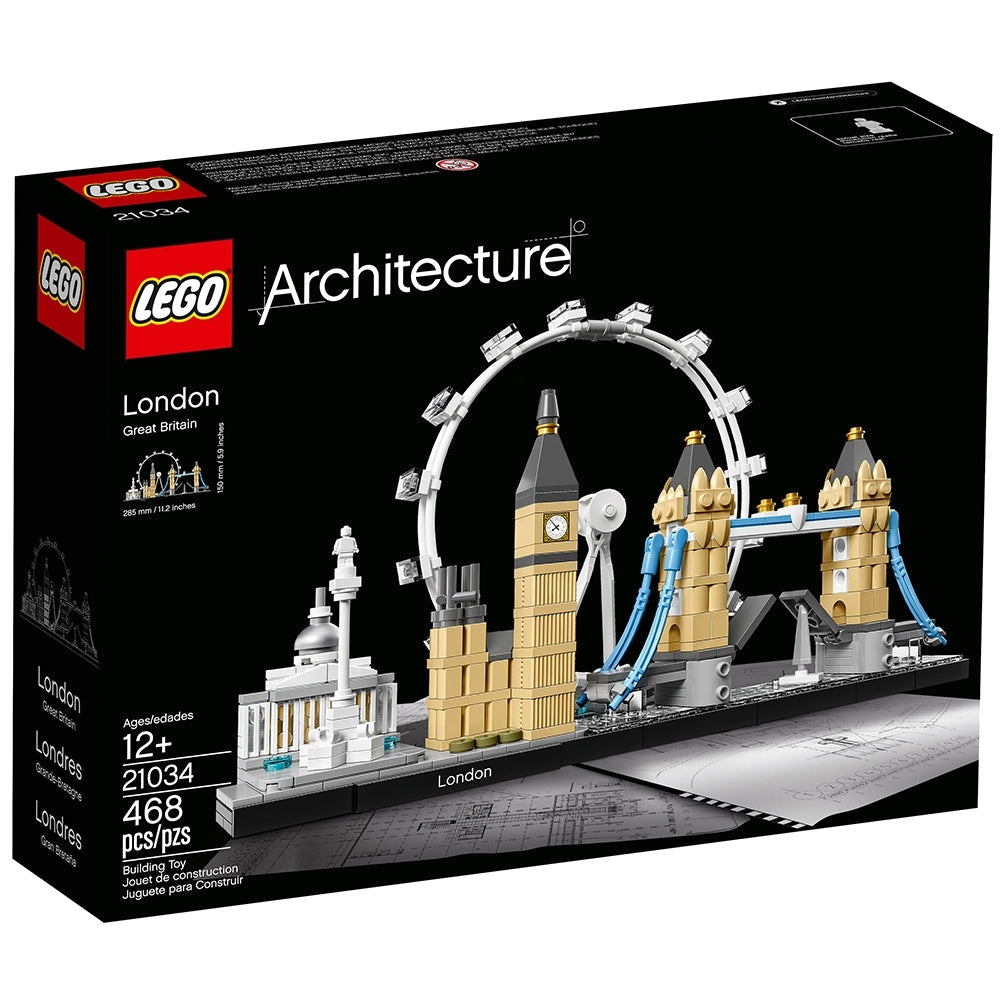 LEGO Architecture London Skyline Collection 21034 Building Set Model Kit and Gift for Kids and Adults (468 Pieces)