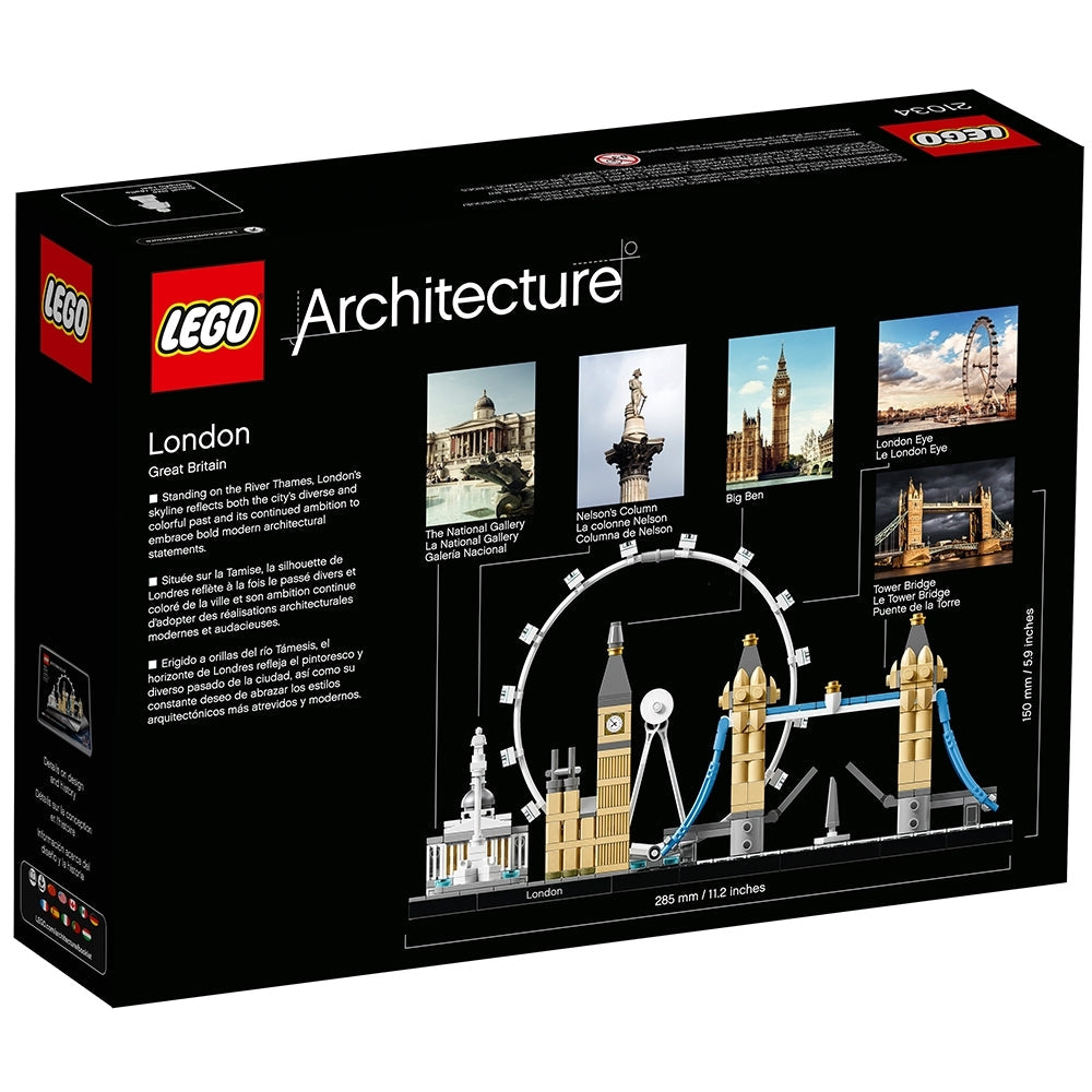 LEGO Architecture London Skyline Collection 21034 Building Set Model Kit and Gift for Kids and Adults (468 Pieces)