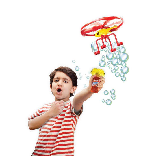 BUBBLE CHOPPER Flying Helicopter Toy