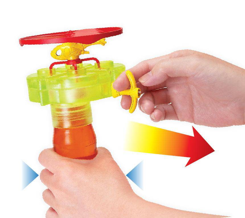 BUBBLE CHOPPER Flying Helicopter Toy