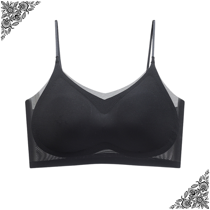 Soutien-gorge confortable en fibre glacée ultra-mince sans couture