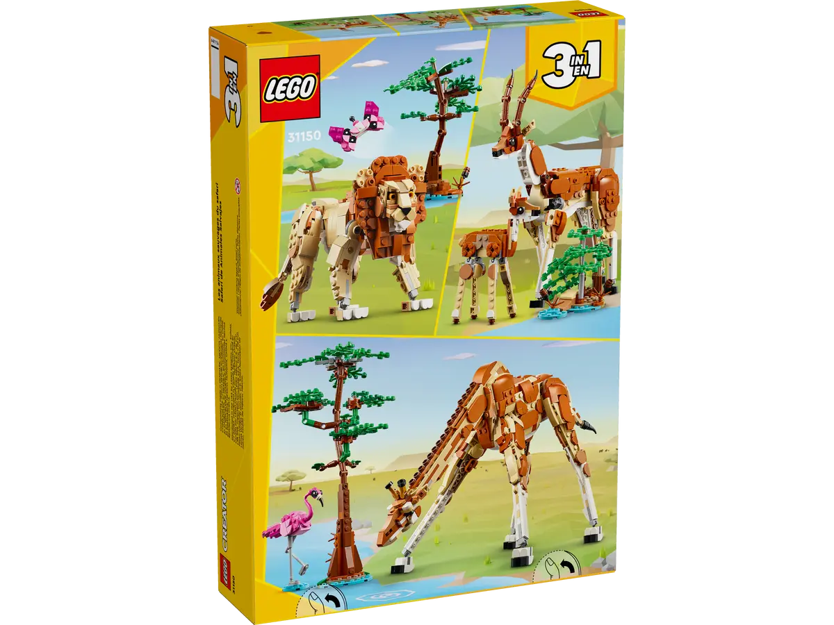 LEGO Creator 3 in 1 Wild Safari Animals