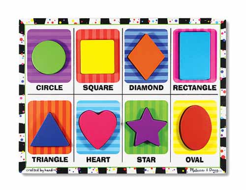 Melissa and Doug Shapes Chunky Puzzle