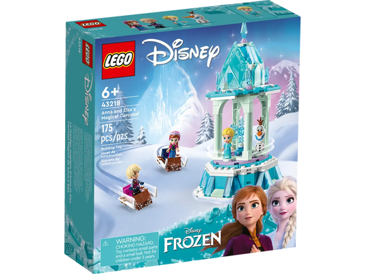 LEGO Disney Frozen Anna and Elsa’s Magical Carousel 43218 Ice Palace Building Toy Set