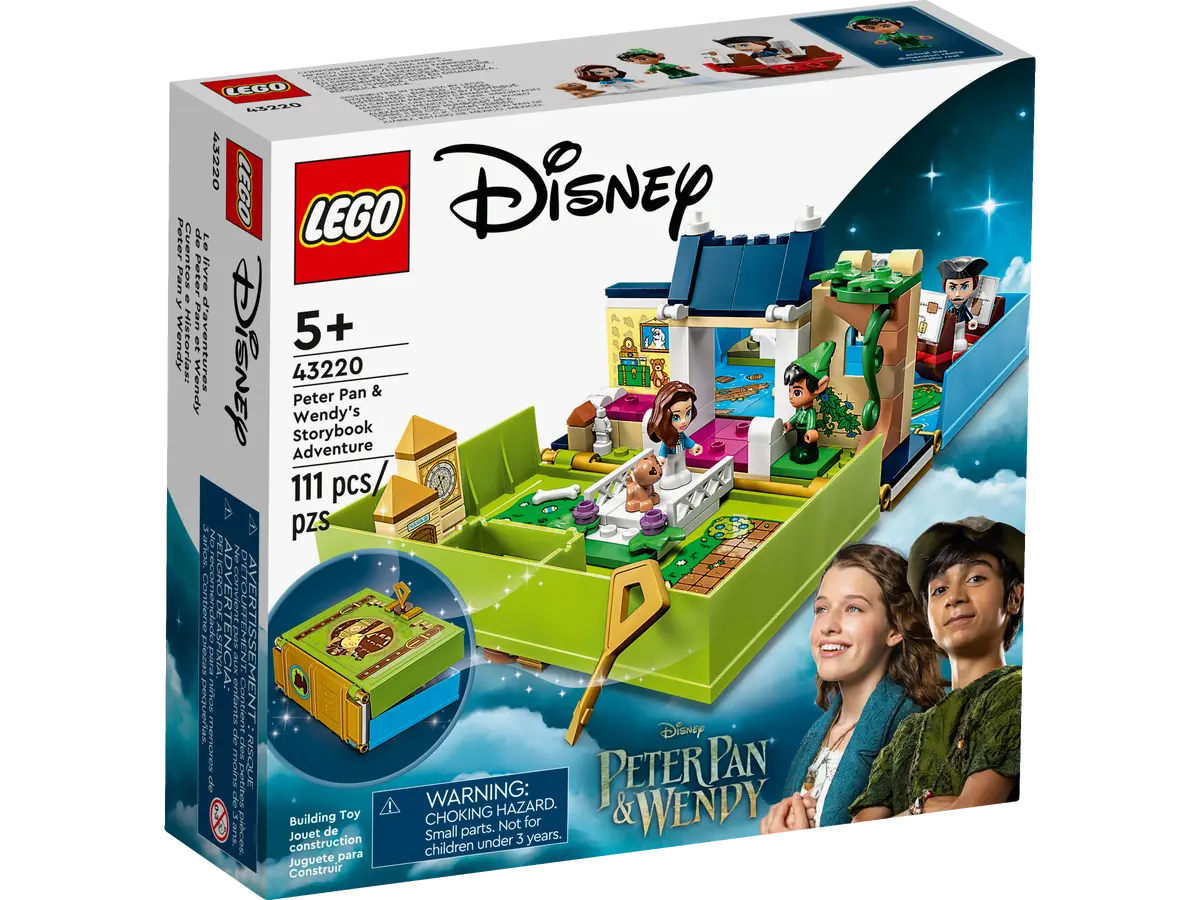 LEGO Disney Peter Pan & Wendy's Storybook Adventure 43220 Portable Playset