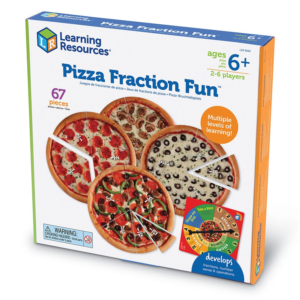 Learning Resources Pizza Fraction Fun Game