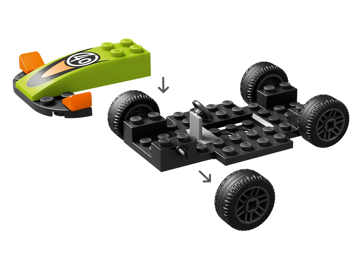 LEGO City Green Race Car