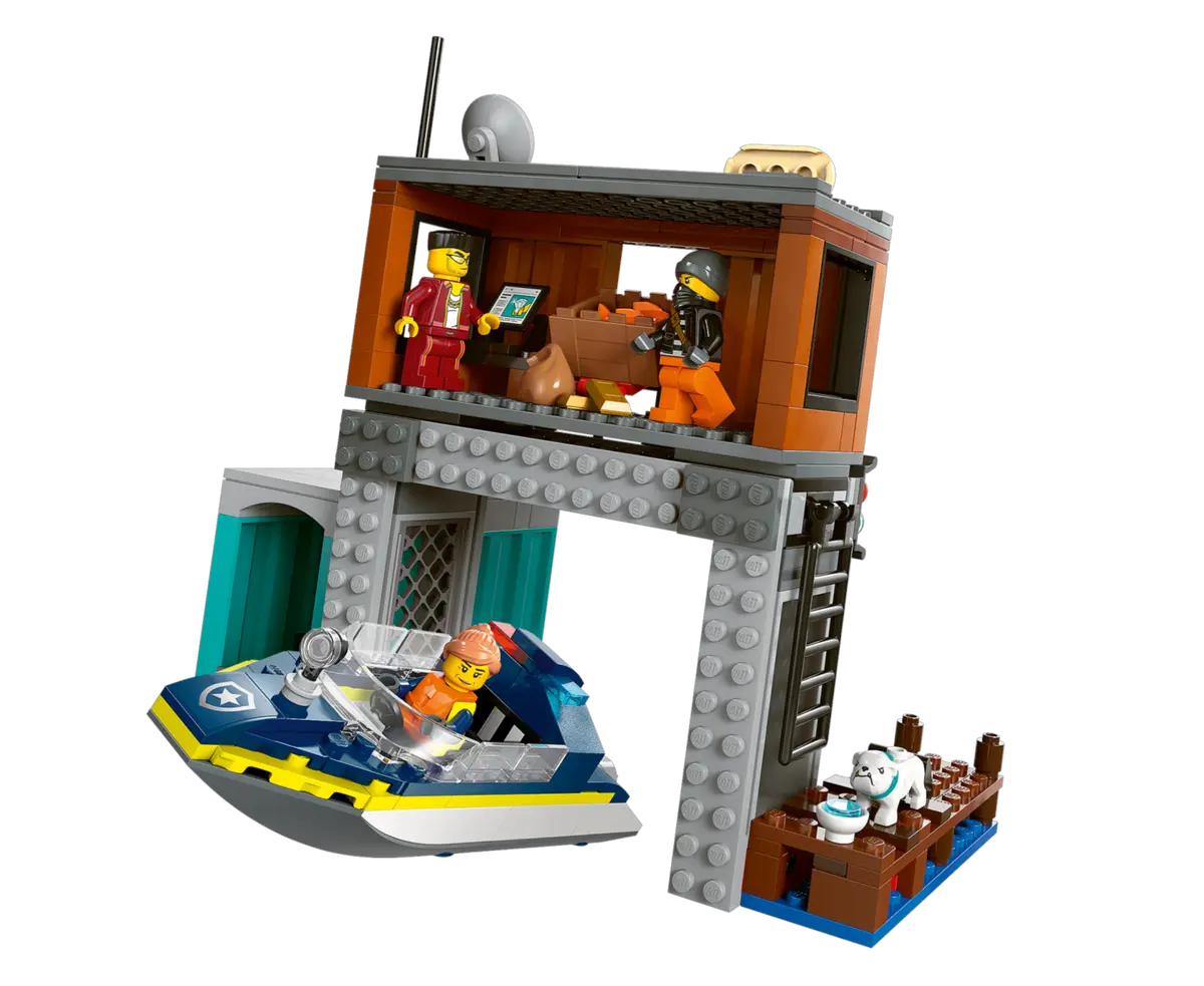 LEGO City Police Speedboat and Crooks’ Hideout