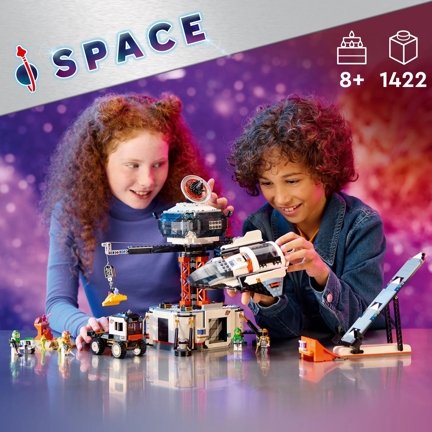 LEGO® City Space Base and Rocket Launchpad Planet Exploration Toy 60434