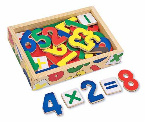 Melissa and Doug Magnetic Wooden Numbers