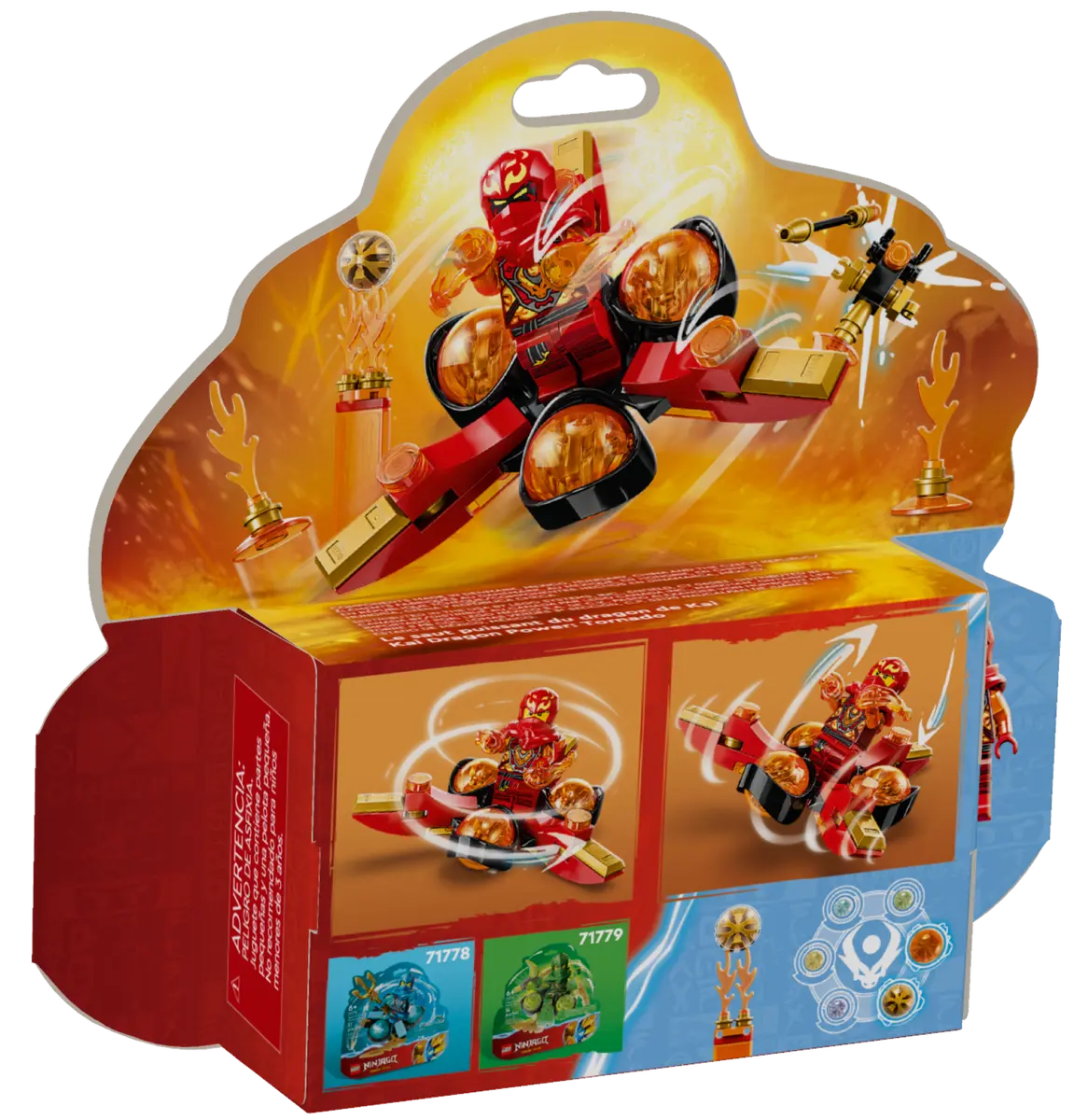 LEGO NINJAGO Kai’s Dragon Power Spinjitzu Flip 71777