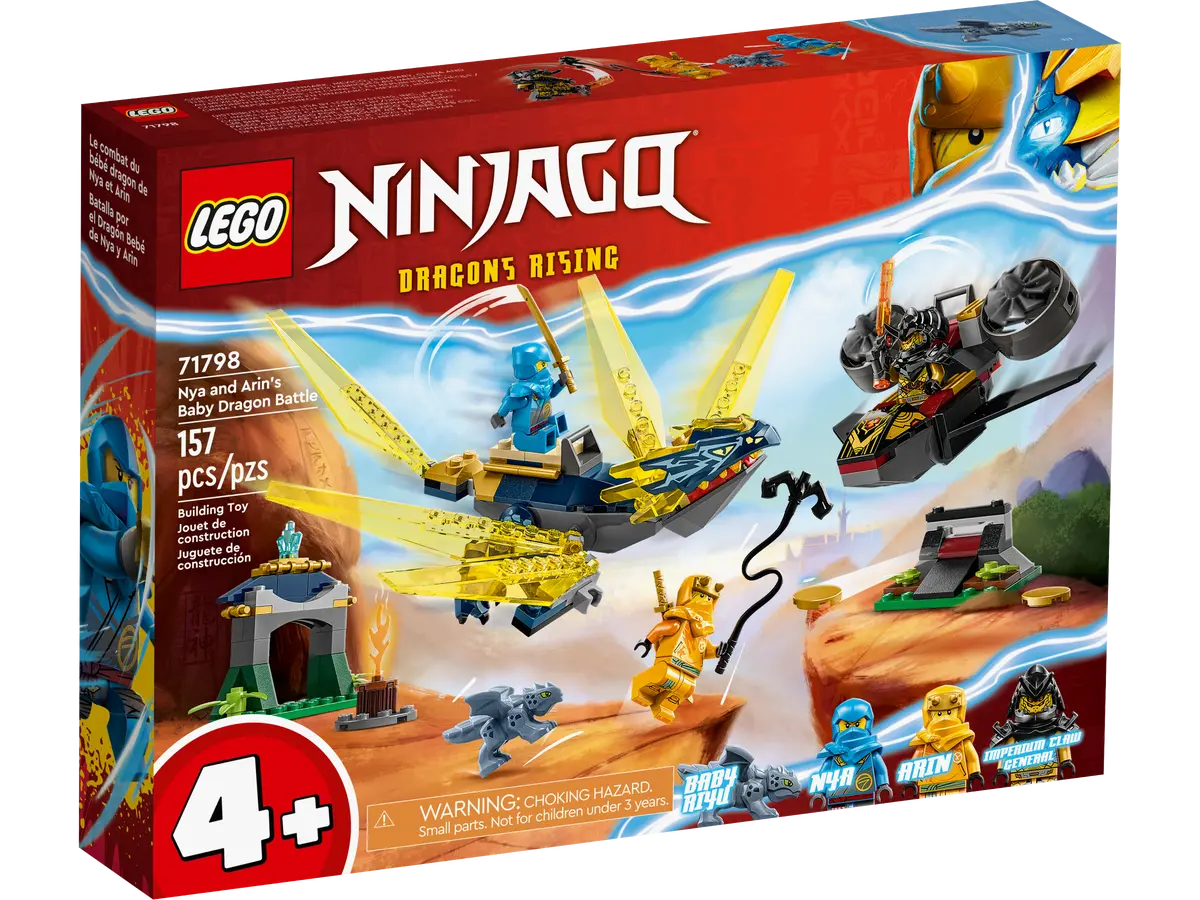 LEGO NINJAGO NYA and Arin’s Baby Dragon Battle 71798 Ninja Building Toy