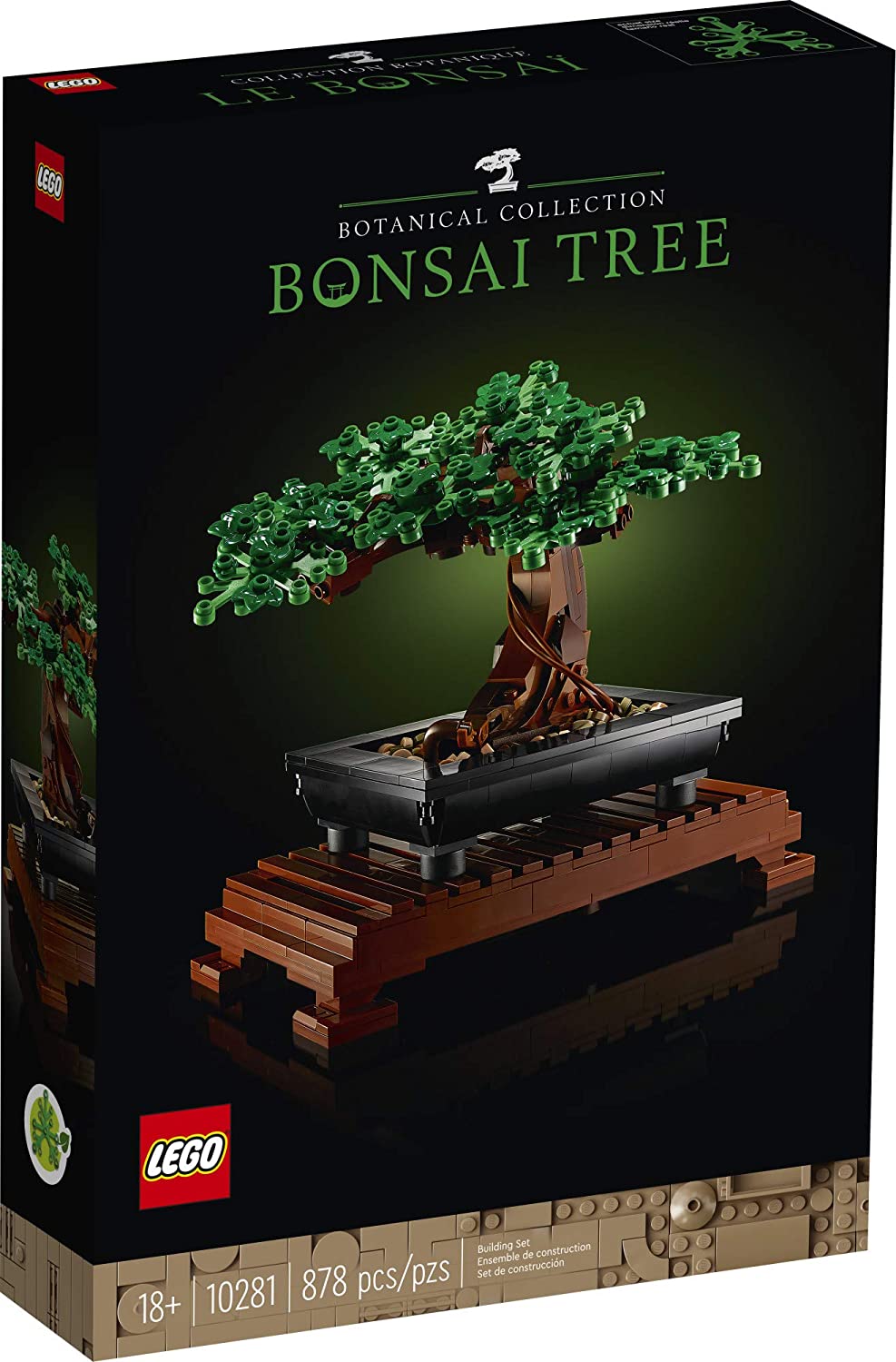 LEGO Bonsai Tree 10281 Building Kit, a Building Project to Focus The Mind with a Beautiful Display Piece to Enjoy, New 2021 (878 Pieces)