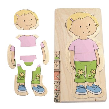 Hape Your Body - Girl 5 Layer Puzzle