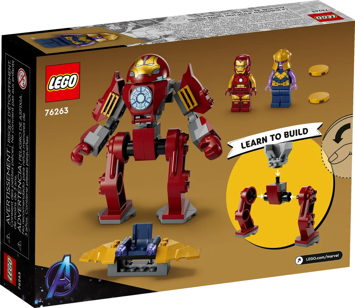 LEGO Marvel Iron Man Hulkbuster vs. Thanos 76263 Building Toy