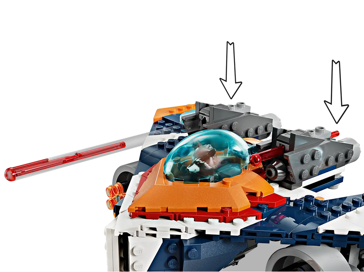 LEGO Marvel Rocket’s Warbird vs. Ronan