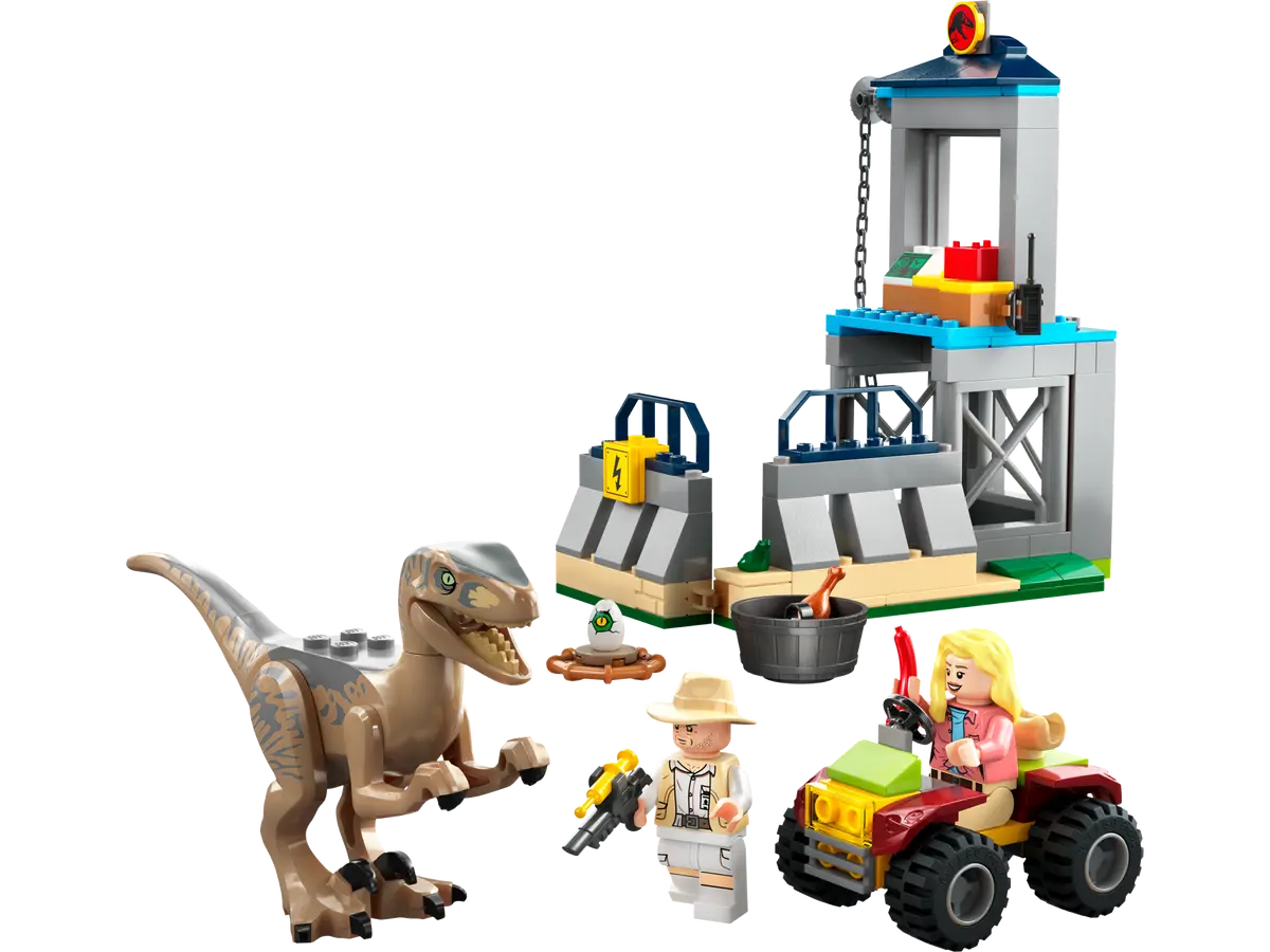 LEGO Jurassic Park Velociraptor Escape 76957 Learn to Build Dinosaur Toy