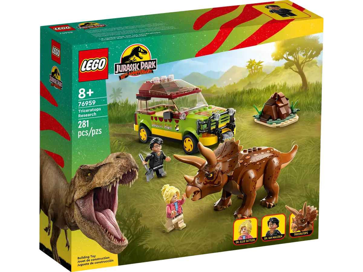 LEGO Jurassic Park Triceratops Research 76959 Jurassic World Toy