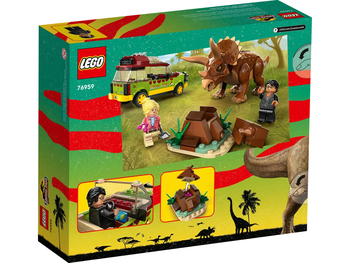 LEGO Jurassic Park Triceratops Research 76959 Jurassic World Toy