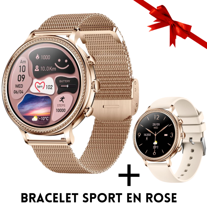 MONTRE CONNECTÉE  compatible  IOS et ANDROID - Livrée en 2-3 jours !