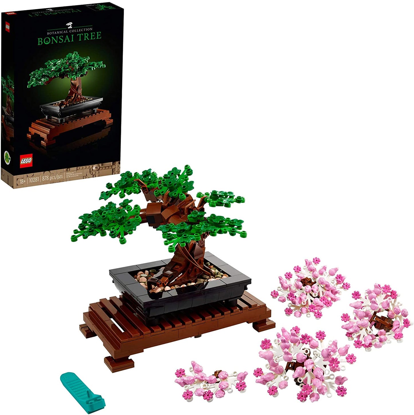 LEGO Bonsai Tree 10281 Building Kit, a Building Project to Focus The Mind with a Beautiful Display Piece to Enjoy, New 2021 (878 Pieces)