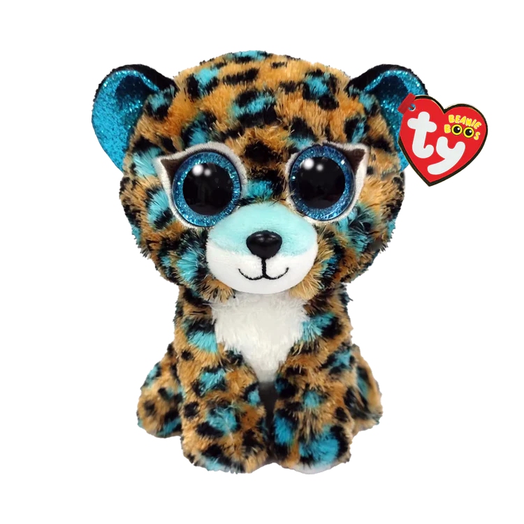 Beanie Boo Reg Cobalt Blue Leopard