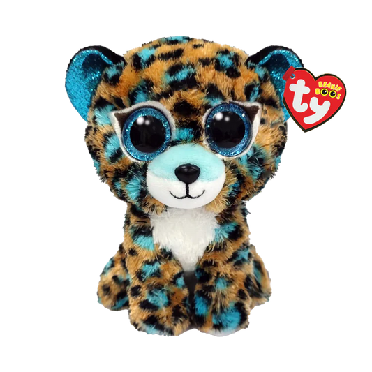 Beanie Boo Reg Cobalt Blue Leopard