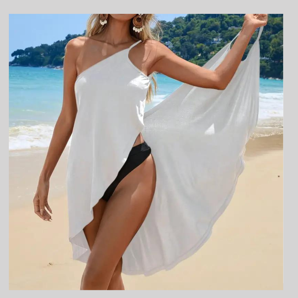 Robe de Plage à Épaule Dénudée