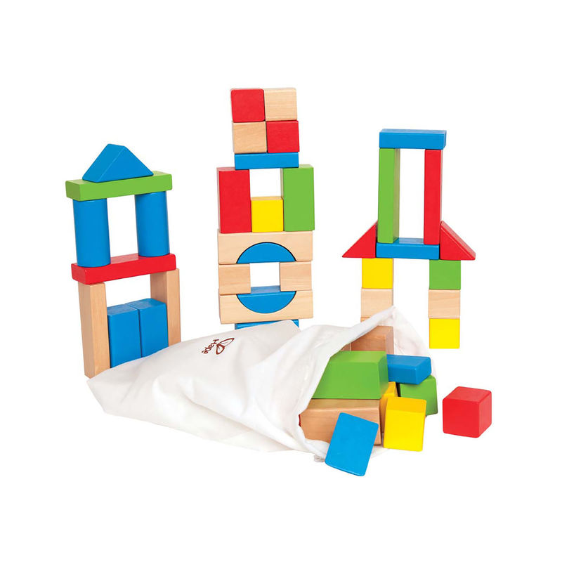 Hape Build Up & Away Blocks - 100 pcs