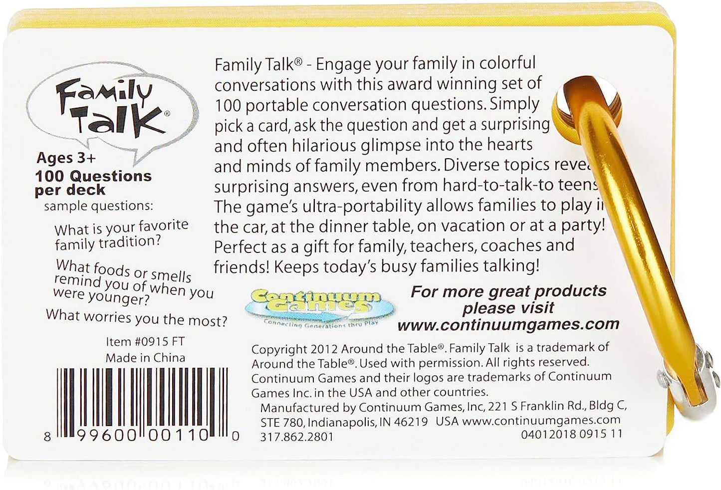 FAMILY TALK Conversation Cards