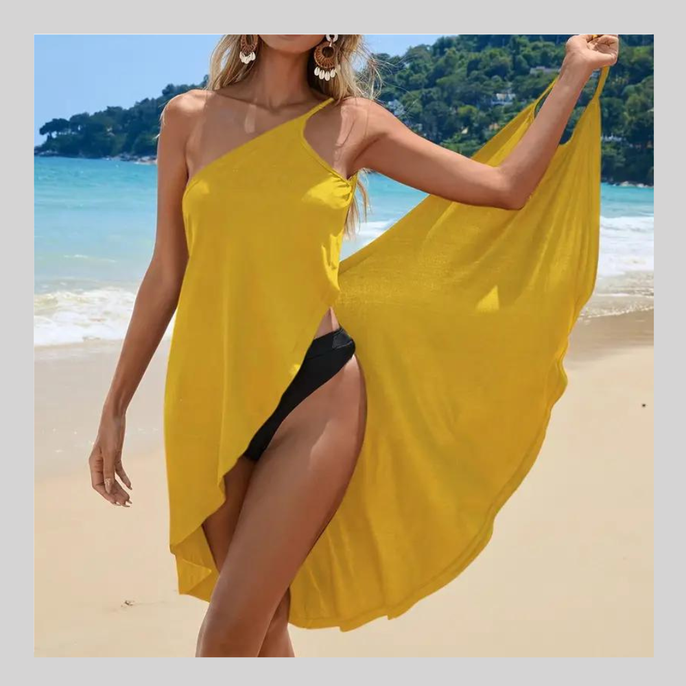 Robe de Plage à Épaule Dénudée