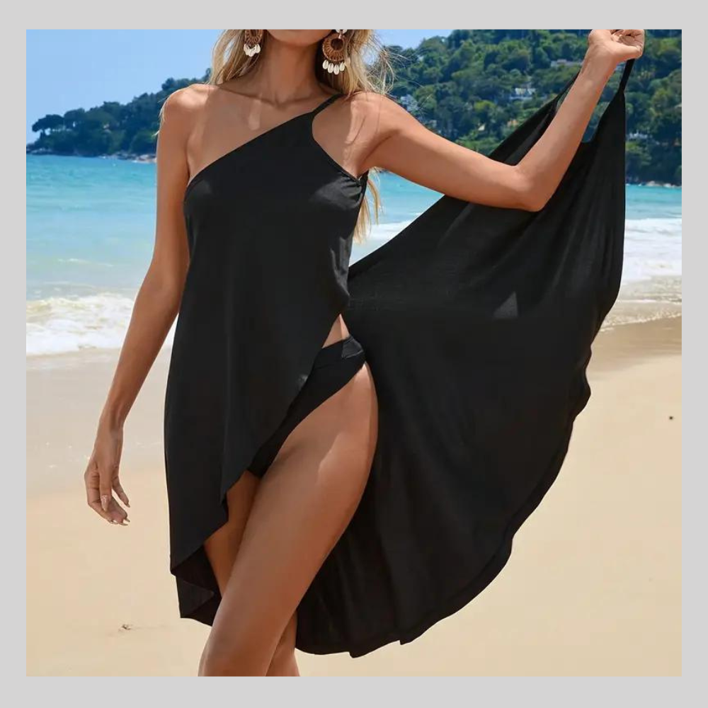 Robe de Plage à Épaule Dénudée