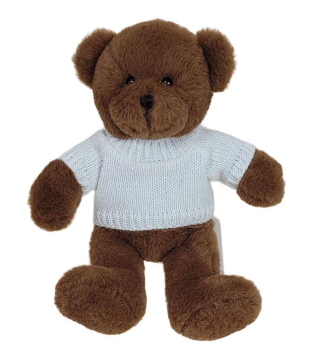 Mini Bowie Bear with jumper 22cm