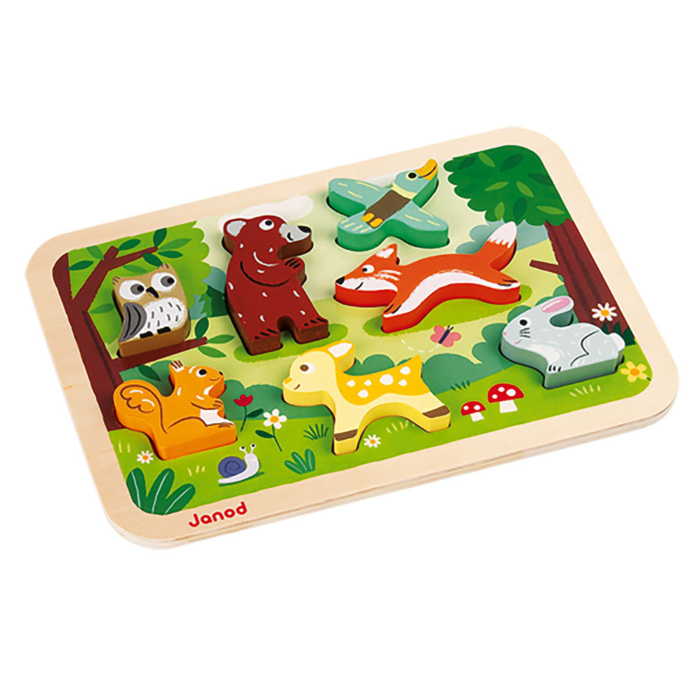 Janod Chunky Puzzle Forest 7 Pieces (Wood)