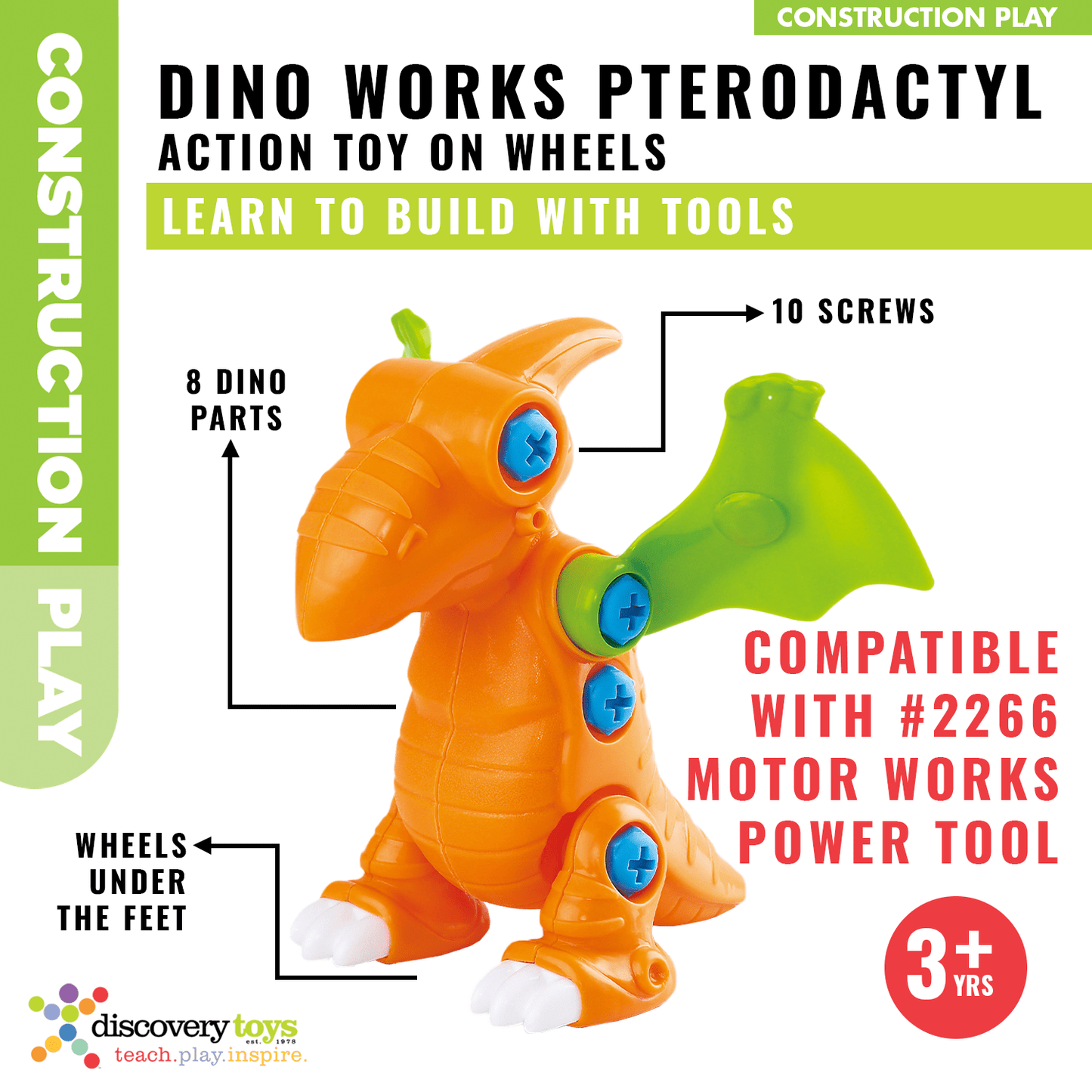 DINO WORKS PTERODACTYL DIY Take Apart Toy