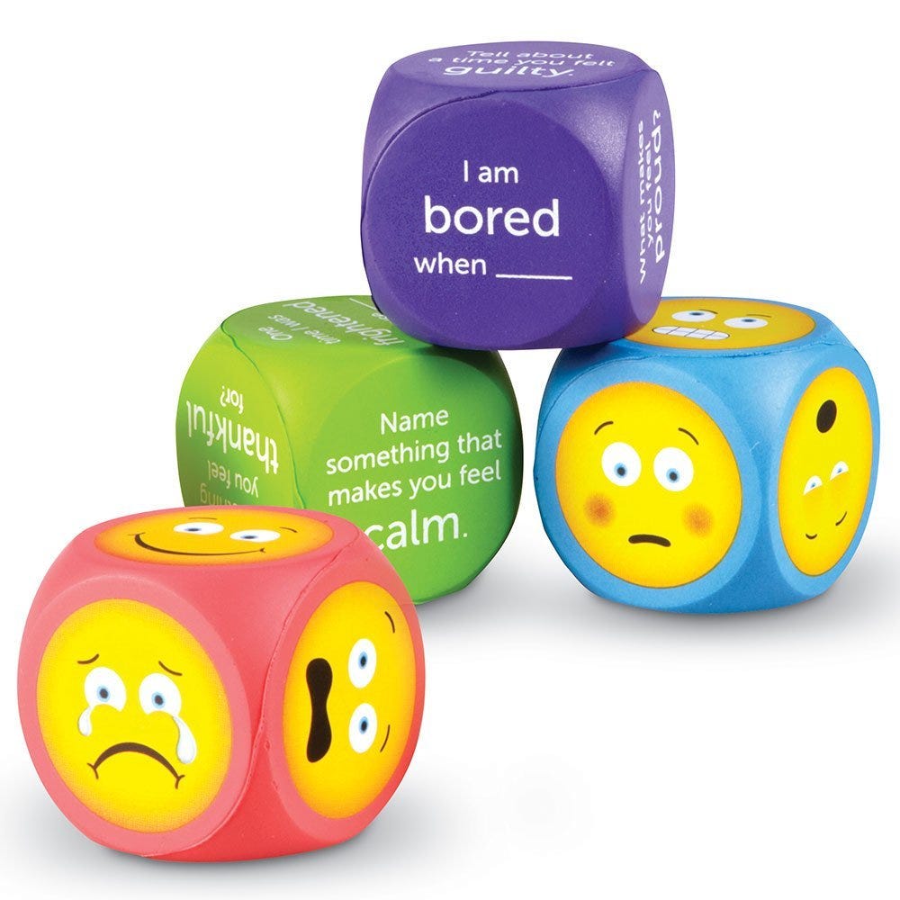 Learning Resources Soft Foam Emoji Cubes