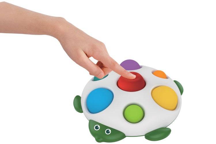 SENSORY POPS TURTLE Infant Push Pop Toy