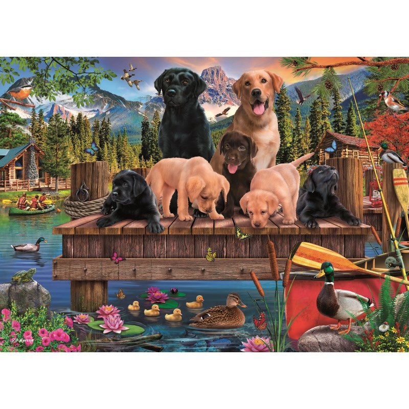 PUPS & DUCKS Family Jigsaw Puzzle